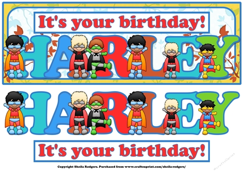 SUPERHERO NAMES - HARLEY