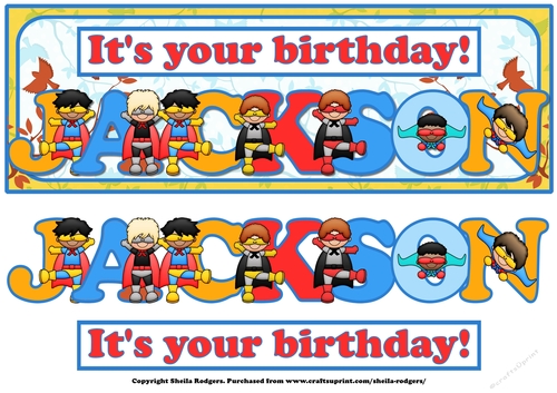 SUPERHERO NAMES - JACKSON