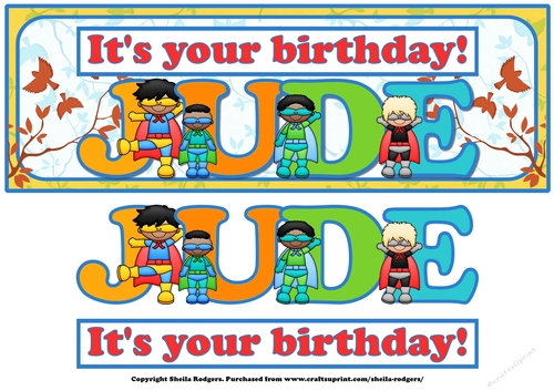 SUPERHERO NAMES - JUDE