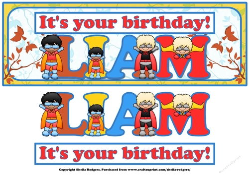 SUPERHERO NAMES - LIAM