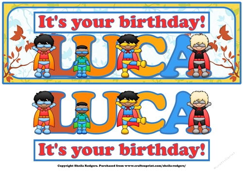 SUPERHERO NAMES - LUCA