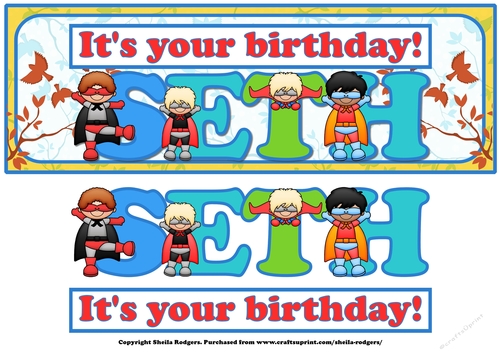 SUPERHERO NAMES - SETH