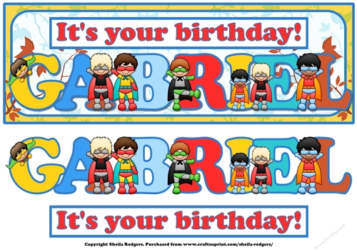 SUPERHERO NAMES - GABRIEL
