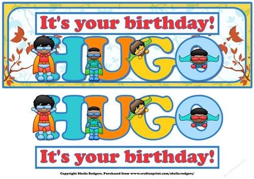 SUPERHERO NAMES - HUGO