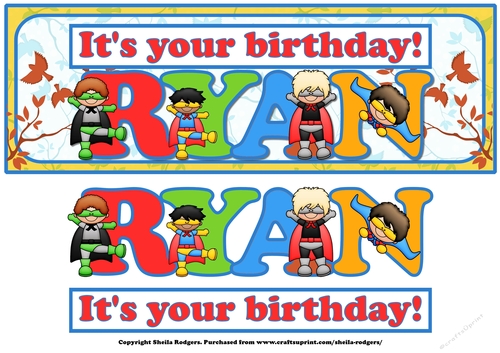 SUPERHERO NAMES - RYAN