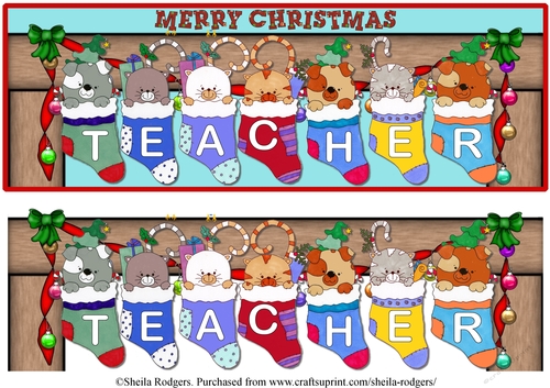 STOCKING PETS NAMES - TEACHER