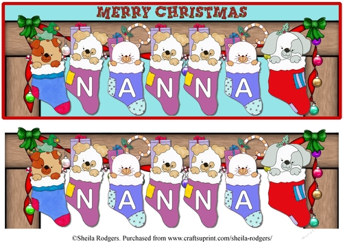 STOCKING PETS NAMES - NANNA