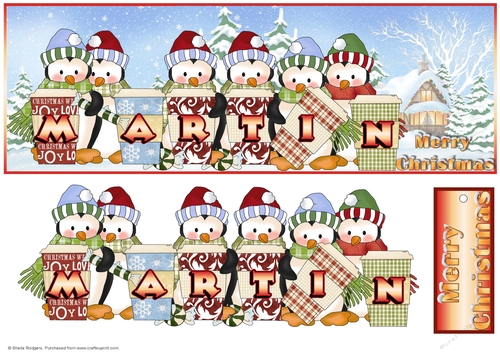 PENGUIN CUPS NAMES - MARTIN