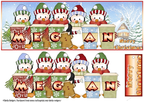 PENGUIN CUPS NAMES - MEGAN