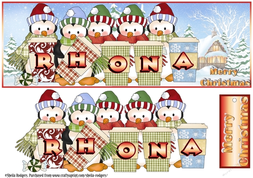PENGUIN CUPS NAMES - RHONA