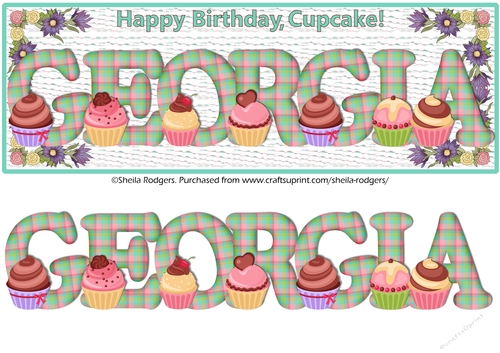 CUPCAKE TARTAN NAMES - GEORGIA