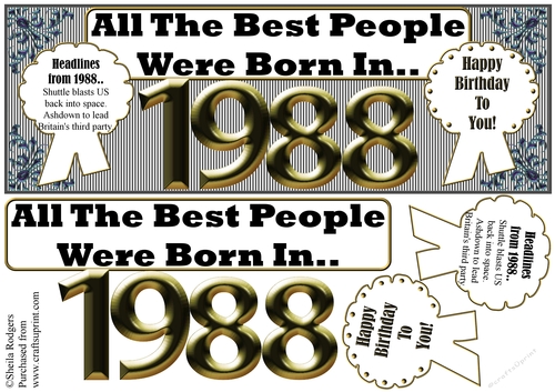 BORN IN 1988