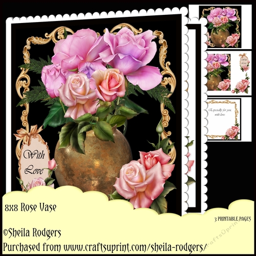 8X8 Rose Vase