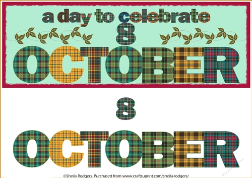 DAY OF THE YEAR - OCTOBER 8