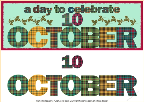 DAY OF THE YEAR - OCTOBER 10