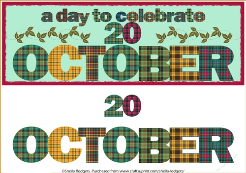 DAY OF THE YEAR - OCTOBER 20