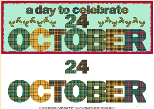 DAY OF THE YEAR - OCTOBER 24