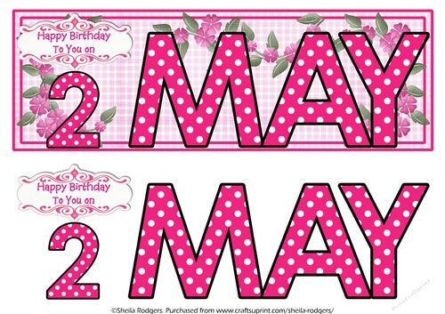 DAY OF THE YEAR FEMALE - MAY 2