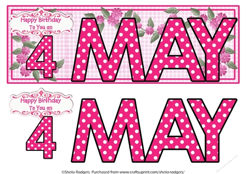 DAY OF THE YEAR FEMALE - MAY 4