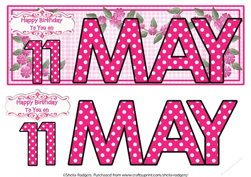 DAY OF THE YEAR FEMALE - MAY 11