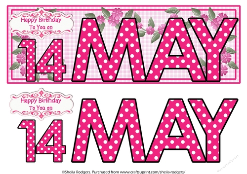 DAY OF THE YEAR FEMALE - MAY 14