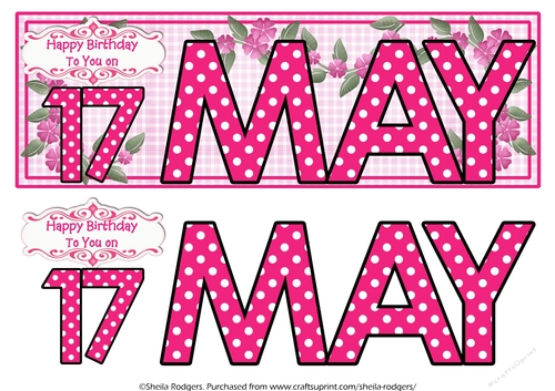 DAY OF THE YEAR FEMALE - MAY 17
