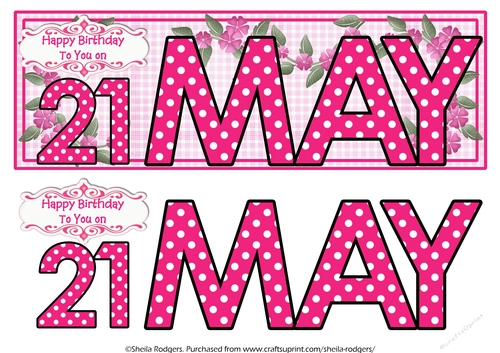 DAY OF THE YEAR FEMALE - MAY 21