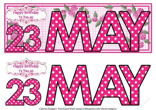 DAY OF THE YEAR FEMALE - MAY 23