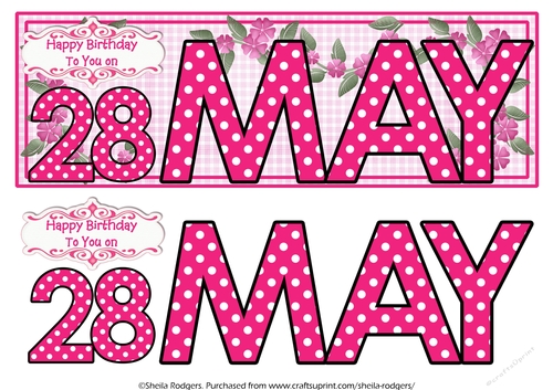 DAY OF THE YEAR FEMALE - MAY 28