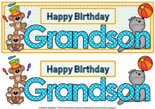 CIRCUS ANIMALS - GRANDSON