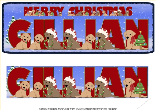 CHRISTMAS LABS - GILLIAN