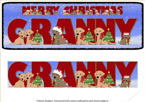 CHRISTMAS LABS - GRANNY
