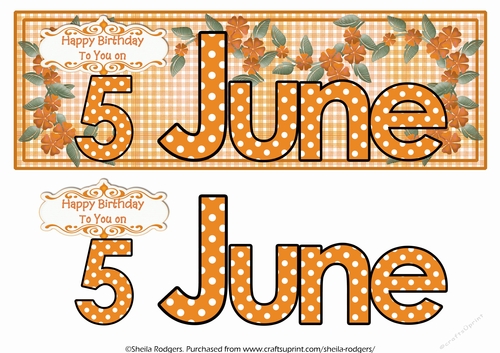 DAY OF THE YEAR FEMALE - JUNE 5