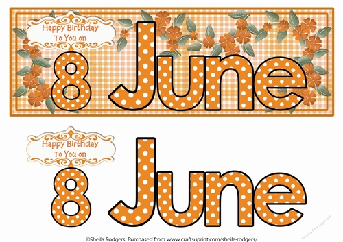 DAY OF THE YEAR FEMALE - JUNE 8