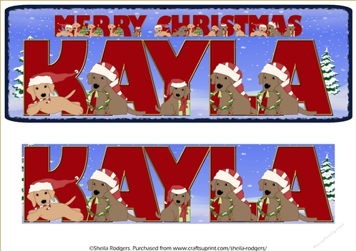 CHRISTMAS LABS - KAYLA