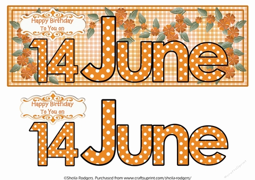 DAY OF THE YEAR FEMALE - JUNE 14