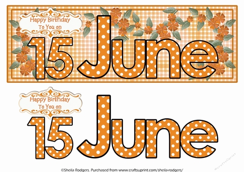 DAY OF THE YEAR FEMALE - JUNE 15