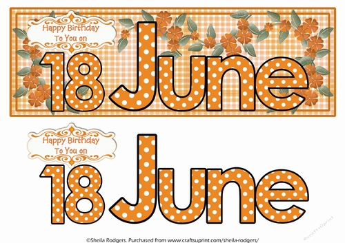 DAY OF THE YEAR FEMALE - JUNE 18