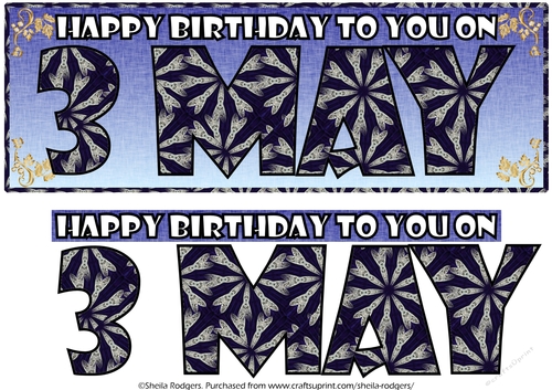 DAY OF THE YEAR 2 - MAY 3