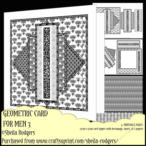 GEOMETRIC CARD FOR MEN 3