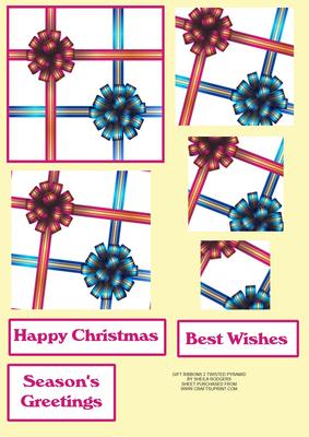 Gift Ribbons 2 Twisted Pyramid