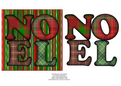Tartan Noel on Stripes