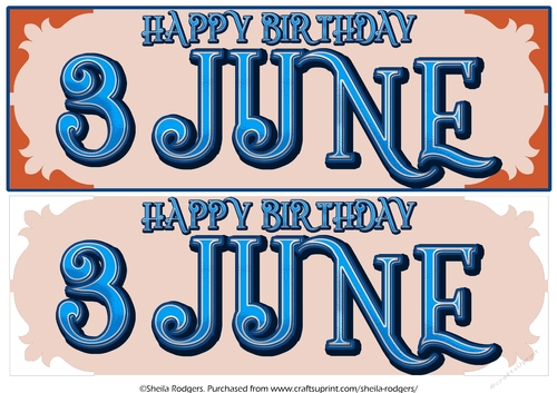 DAY OF THE YEAR - MALE - JUNE 3