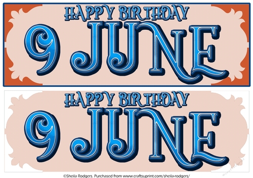DAY OF THE YEAR - MALE - JUNE 9