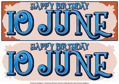 DAY OF THE YEAR - MALE - JUNE 10