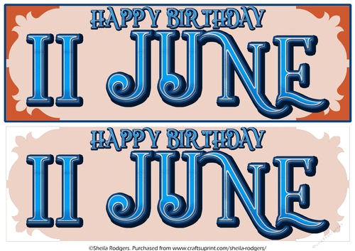 DAY OF THE YEAR - MALE - JUNE 11