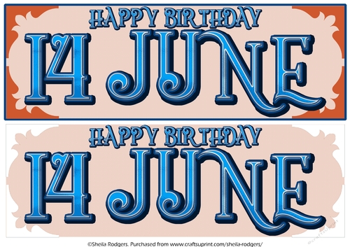 DAY OF THE YEAR - MALE - JUNE 14