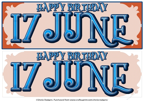 DAY OF THE YEAR - MALE - JUNE 17
