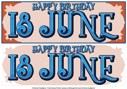 DAY OF THE YEAR - MALE - JUNE 18