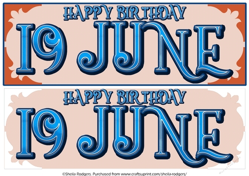 DAY OF THE YEAR - MALE - JUNE 19